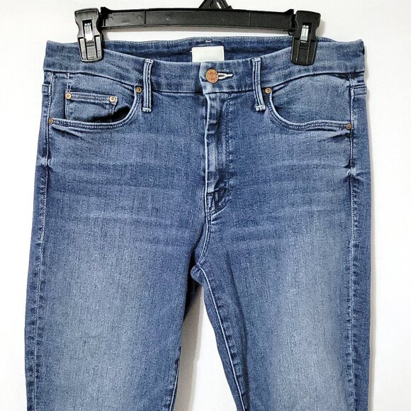 Mother Women The Looker Skinny Jeans Sz 29 Groovin High Rise Medium Wash Stretch - Picture 2 of 15